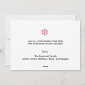 Snowman Joy Holiday Feestdagenkaart (Achterkant)