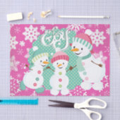 Snowman Joy Tissue Paper Tissuepapier (Craft)