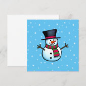 Snowman Kaart (Voorkant / Achterkant)