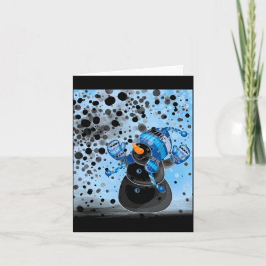 Snowman  kaart (Voorkant)