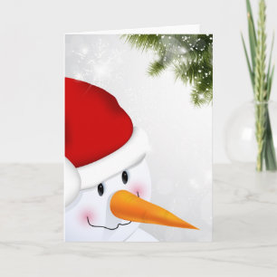Snowman-kaart Feestdagen Kaart