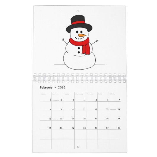 Snowman Kalender (Feb 2026)