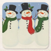 Snowman Kartonnen Onderzetters (Voorkant)