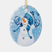 Snowman Keramisch Ornament (Rechts)