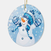 Snowman Keramisch Ornament (Links)