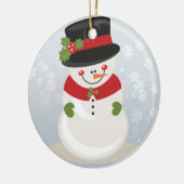 Snowman Keramisch Ornament (Links)