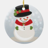 Snowman Keramisch Ornament (Achterkant)