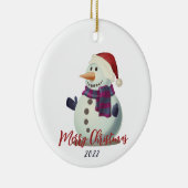 Snowman Keramisch Ornament (Rechts)
