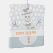 Snowman Keramisch Ornament (Rechts)
