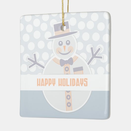 Snowman Keramisch Ornament (Links)