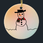 Snowman Keramisch Ornament<br><div class="desc">Snowman</div>