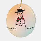 Snowman Keramisch Ornament (Links)