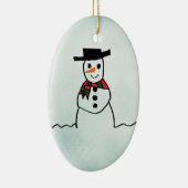 Snowman Keramisch Ornament (Rechts)