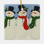 Snowman Keramisch Ornament (Voorkant)