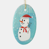 Snowman Keramisch Ornament (Rechts)