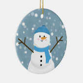 Snowman Keramisch Ornament (Rechts)