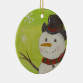 Snowman Keramisch Ornament (Rechts)