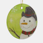 Snowman Keramisch Ornament (Links)
