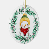Snowman keramisch ornament (Rechts)