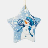Snowman Keramisch Ornament (Rechts)