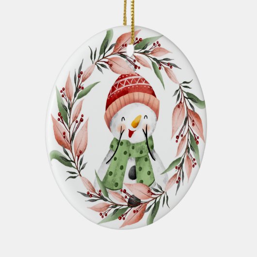 Snowman keramisch ornament (Rechts)