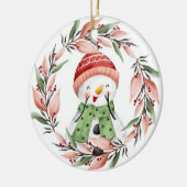 Snowman keramisch ornament (Links)