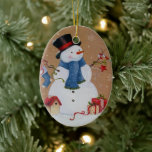 Snowman Keramisch Ornament<br><div class="desc">Snowman</div>