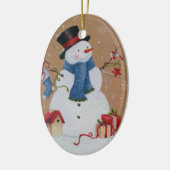 Snowman Keramisch Ornament (Links)
