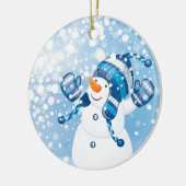 Snowman Keramisch Ornament (Links)