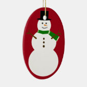 Snowman Keramisch Ornament (Rechts)