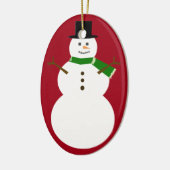 Snowman Keramisch Ornament (Links)