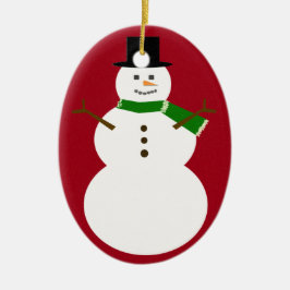 Snowman Keramisch Ornament