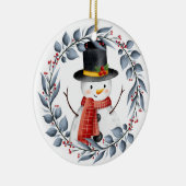 Snowman keramisch ornament (Rechts)