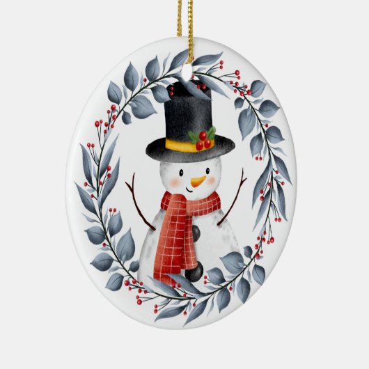 Snowman keramisch ornament (Rechts)