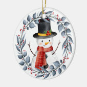 Snowman keramisch ornament (Links)