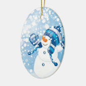 Snowman Keramisch Ornament (Links)