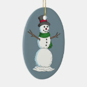Snowman Keramisch Ornament (Rechts)