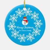 Snowman keramische decoratie (Achterkant)