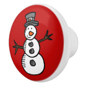 Snowman Keramische Knop (Rechts)