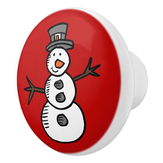 Snowman Keramische Knop (Rechts)