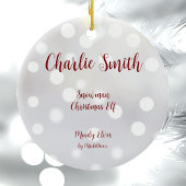 Snowman Kerst Elf Keramisch Ornament