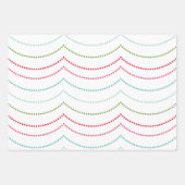 Snowman-kerst met vrolijke feestdagen inpakpapier vel (Voorkant 2)