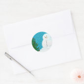 Snowman Kerst sticker (Envelop)