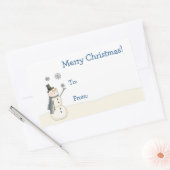 Snowman Kerst sticker (Envelop)