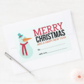 Snowman Kerst sticker (Envelop)