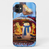 Snowman Kerstbal Case-Mate iPhone Case (Achterkant)