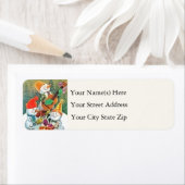 Snowman-kerstband  etiket (Insitu)