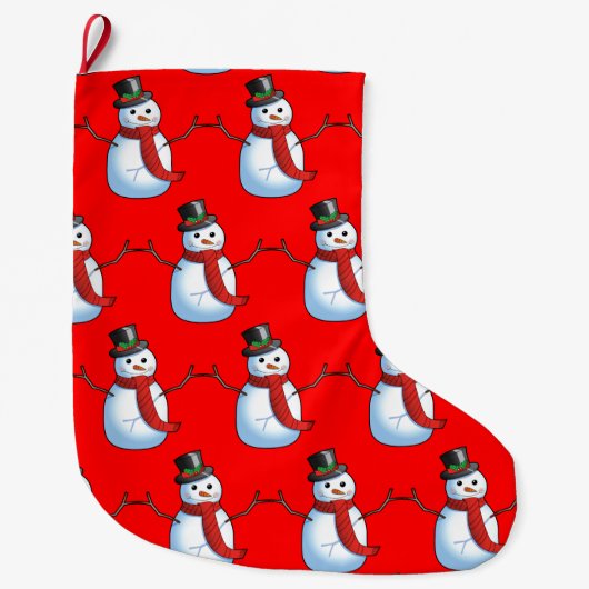 Snowman-kerstbekentenis Grote Kerstsok (Voorkant)