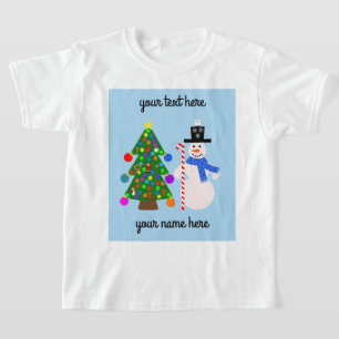 Snowman & kerstboom #3 T-shirt