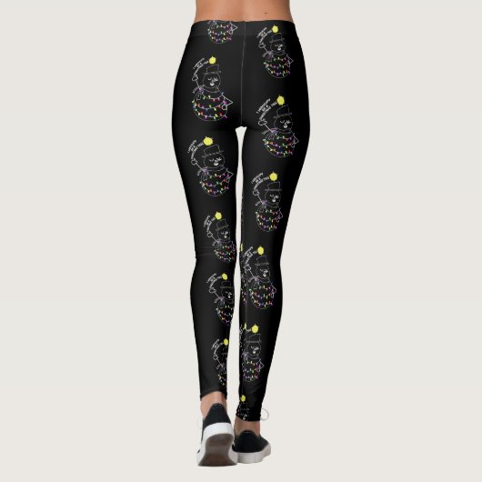 Snowman-kerstboom Leggings (Achterkant)